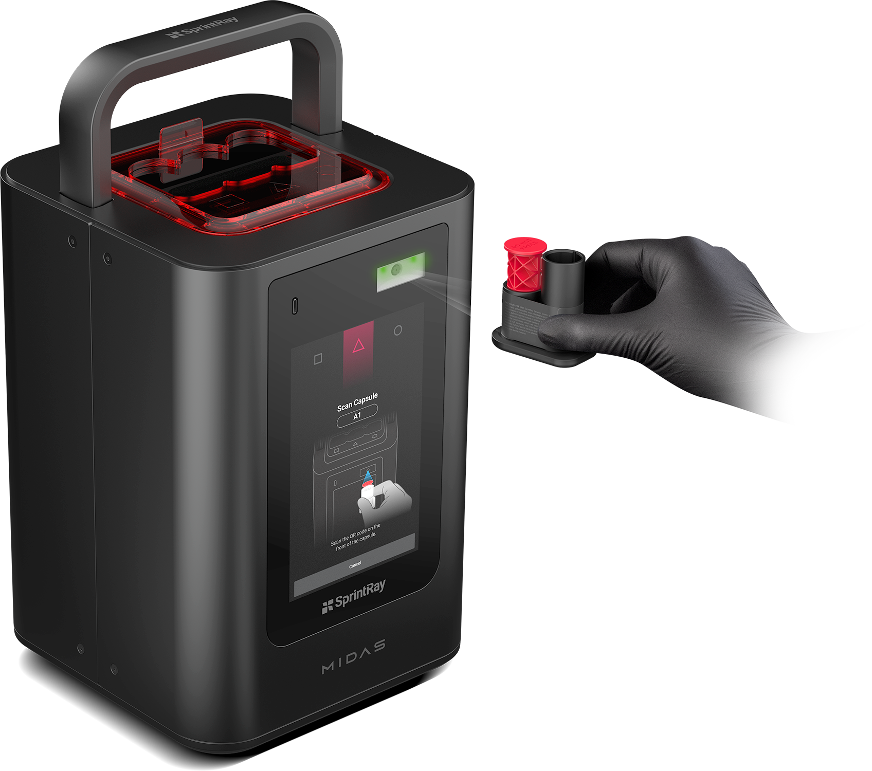 SprintRay Midas Handfade Lighter.